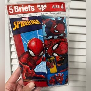 Spiderman Briefs Boys 4T